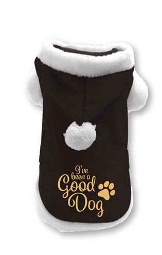 Plenty gifts kerst hondenjas i've been a good dog zwart