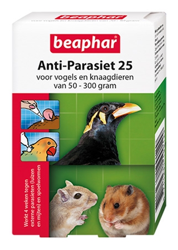 Beaphar anti-parasiet knaagvogel | 25-50-300 gr 2 pipet