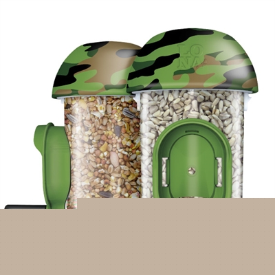 Lona voersilo d1 camo met 2 voersilo's