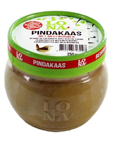 Lona pindakaas met meelwormen