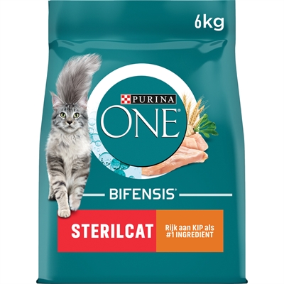 Purina one sterilcat kip en tarwe | 6 kg kattenvoeding