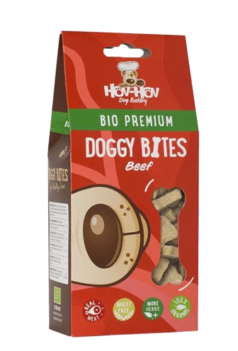 Hov-hov bio premium doggy bites graanvrij rund | 100 gr