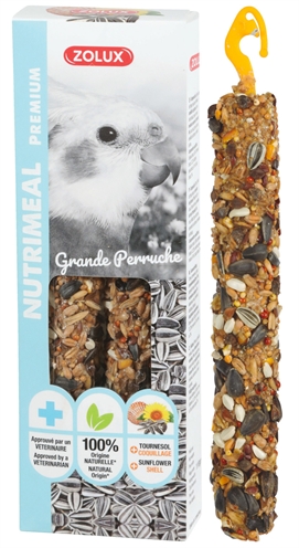 Zolux nutrimeal stick grote parkiet/papegaai | 110 gr 2 st