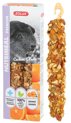 Zolux nutrimeal stick cavia | sinaasappel 115 gr 2 st
