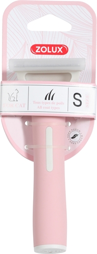 Zolux anah super borstel | roze/wit, s 5x5x14 cm