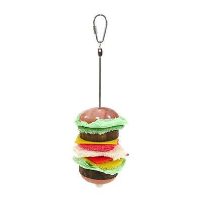 Rosewood burg-a-bob knaagspeelgoed loofa/hout | 23x8x8 cm