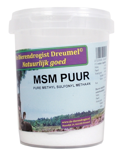 Dierendrogist msm puur poeder | 250 gr