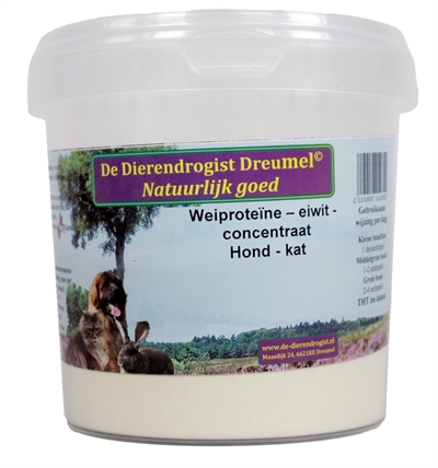 Dierendrogist weiprotenine concentrate hond/kat | 400 gr