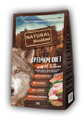 Natural woodland optimum mini/medi breed diet | 2 kg