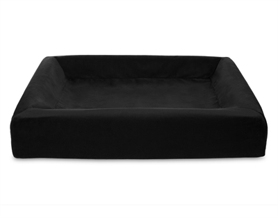 Bia bia bed royal fluweel hondenmand | zwart 85x70x15 cm