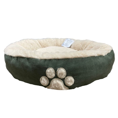 Hugs hondenmand ovaal leaf groen | 61x61x13 cm