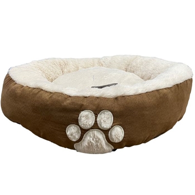 Hugs hondenmand ovaal mocha bruin | 61x61x13 cm