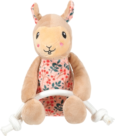 Zolux chiquitos pluche lama met touw gerecycled