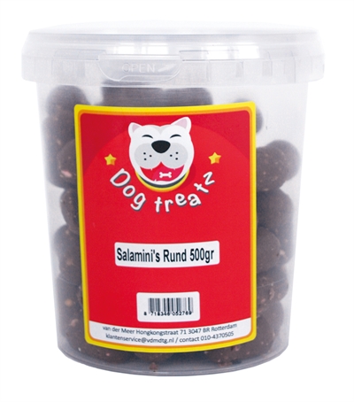 Dog treatz salamini rund