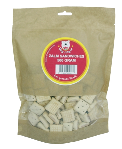 Dog treatz zalm sandwiches