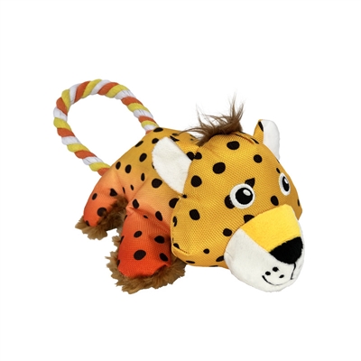 Kong cozie tuggz cheetah | 26x15x9,5 cm
