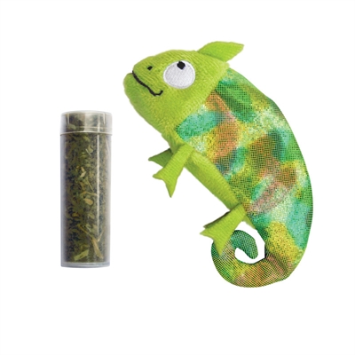 Kong kameleon met catnip | hervulbaar 6,5x11,5x2,5 cm