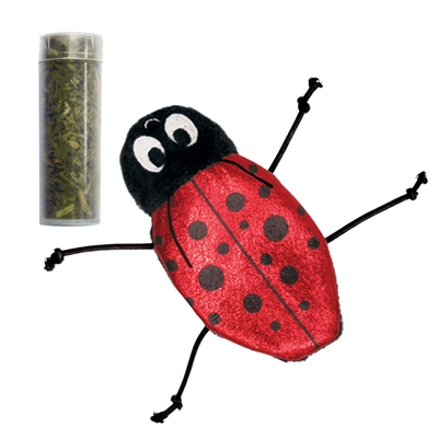 Kong lieveheersbeestje met catnip hervulbaar