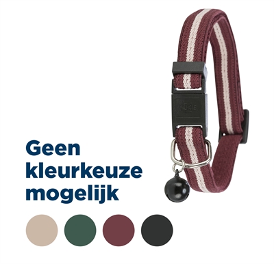 Trixie elastische halsband kat - strepen assorti | 4 st