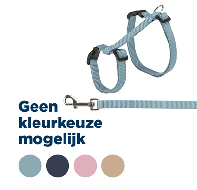 Trixie kattentuig met riem assorti | 34-57 cm/120 cm