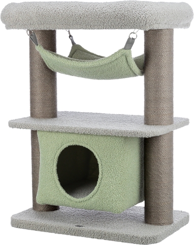 Trixie kitten krabpaal lunito | grijs / mintgroen 71 cm