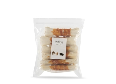 Petstyle living geperst bot wit met kip