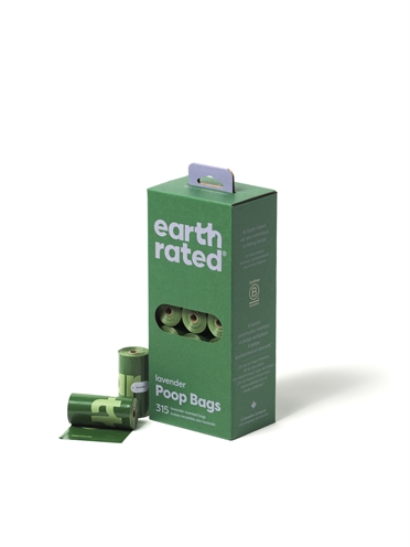Earth rated poepzakjes lavendel gerecycled | 21x15 st