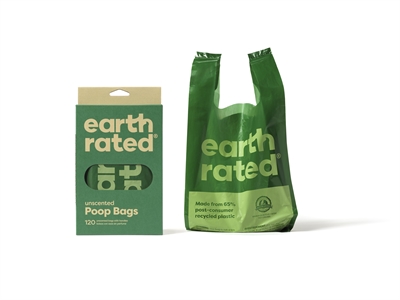 Earth rated poepzakjes geurloos | 120 stuks gerecycled