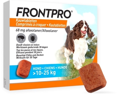 Frontline frontpro kauwtabletten | l 10-25 kg 3 tbl