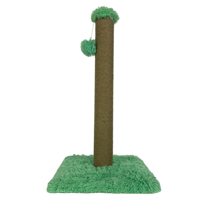 Foeiii krabpaal pluche groen | 39x39x80 cm