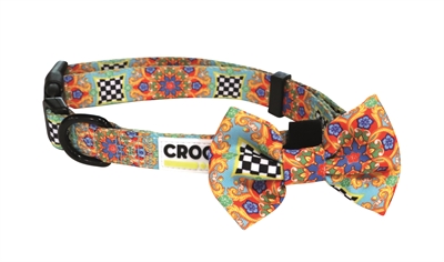 Croci halsband hond sicily met afneembare strik