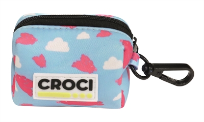 Croci poepzakhouder vliegende varkens blauw / roze