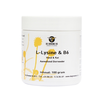 De groene os l-lysine / b6 hond / kat | 100 gr