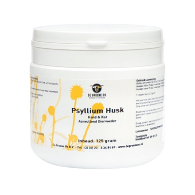 De groene os psyllium husk hond / kat | 125 gr