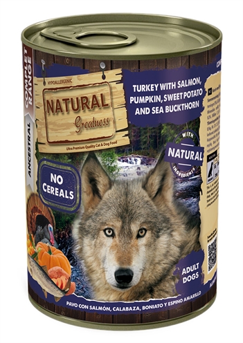 Natural greatness natural greatness turkey salmon pumpkin sweet potato | 400 gr