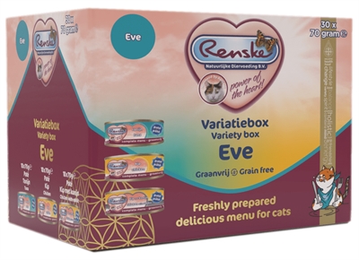Renske vers pate kat variatiebox eve kip / kip en konijn / tonijn
