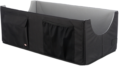 Trixie autostoel hond dubbel zwart/grijs | 80x39x28 cm