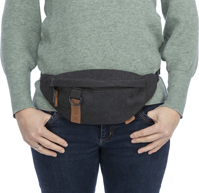 Trixie heuptas be nordic zwart | 24x8x11 cm, riem 50-165 cm