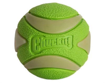 Chuckit max glow squeekerbal | groen 6 cm