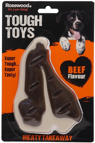 Rosewood tough toys meaty beef takeaway steak