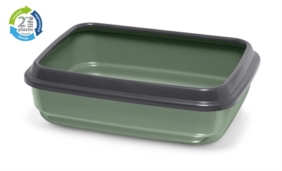Imac kattenbak jerry 2nd life | groen/antraciet 50x40x14,5 cm