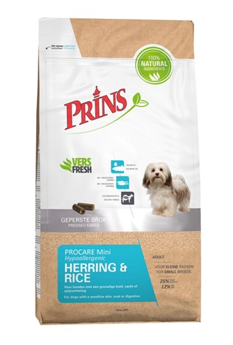 Prins procare adult mini herring/rice hypoallergenisch | 3 kg
