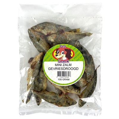 Petsnack mini zalm gevriesdroogd