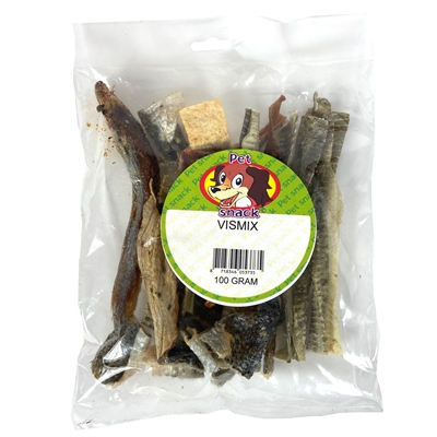 Petsnack vismix | 100 gr vis snack voor honden