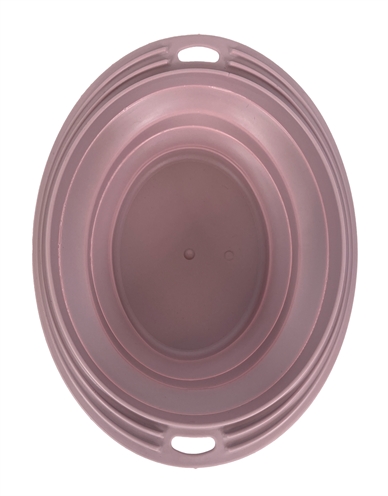 Happy pet mad about pets voerbak / drinkbak opvouwbaar blush roze