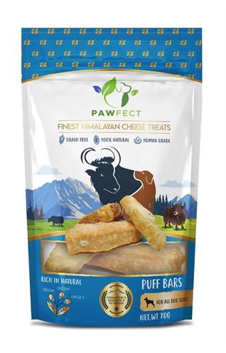 Pawfect chew yak kaas puff bars | 70 gr