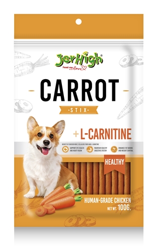 Jerhigh carrot stix met kip en l-carnitine | 100 gr