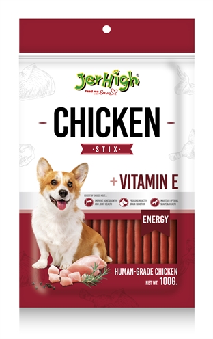 Jerhigh chicken stix 100 gr | kip met vitamine e
