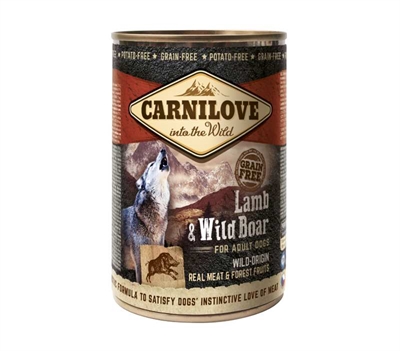 Carnilove dog blik lam / wild zwijn | 6x400 gr