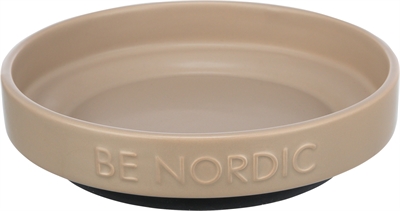 Trixie be nordic voerbak kat keramiek 16 cm | rubber taupe